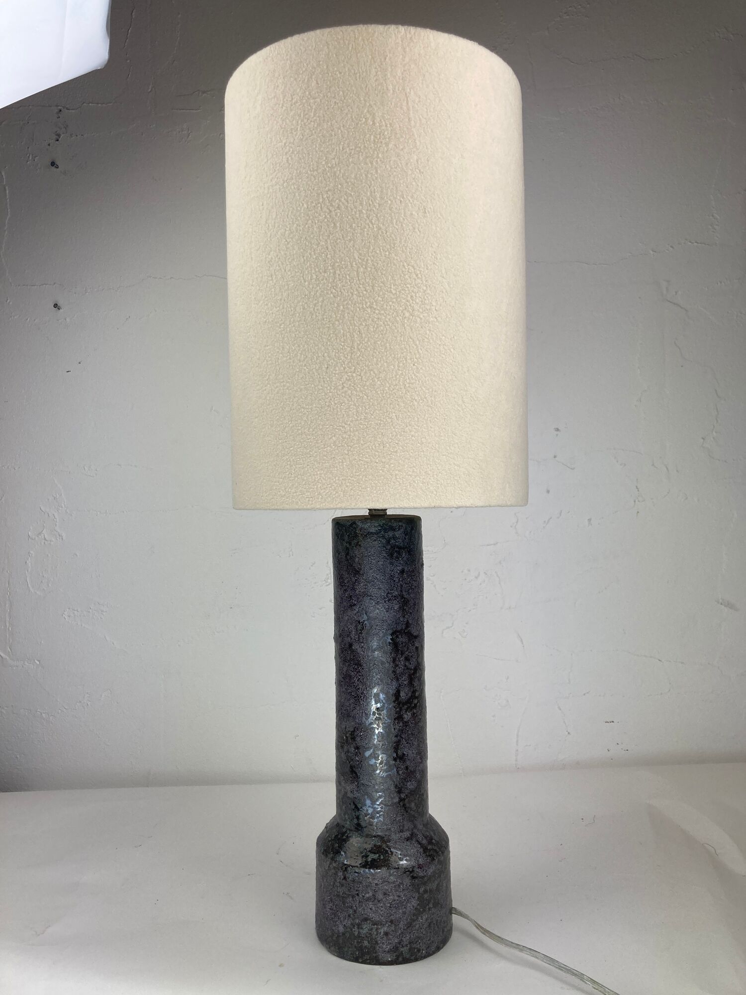 Dutch ceramic fat lava table lamp by Pieter Groeneveld 1960s