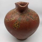Vase, pichet ancien en terre cuite vernissée, Toscane Italie XVIIème siècle