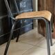 Ancienne chaise écolier enfant bois et métal
