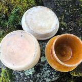 Vintage Biot Terracotta Butter Cooler: French Farmhouse Glazed Ceramic