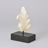 White stone sculpture by v.bee, switzerland