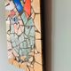 Mid-century mosaic wall panel, image of a rooster