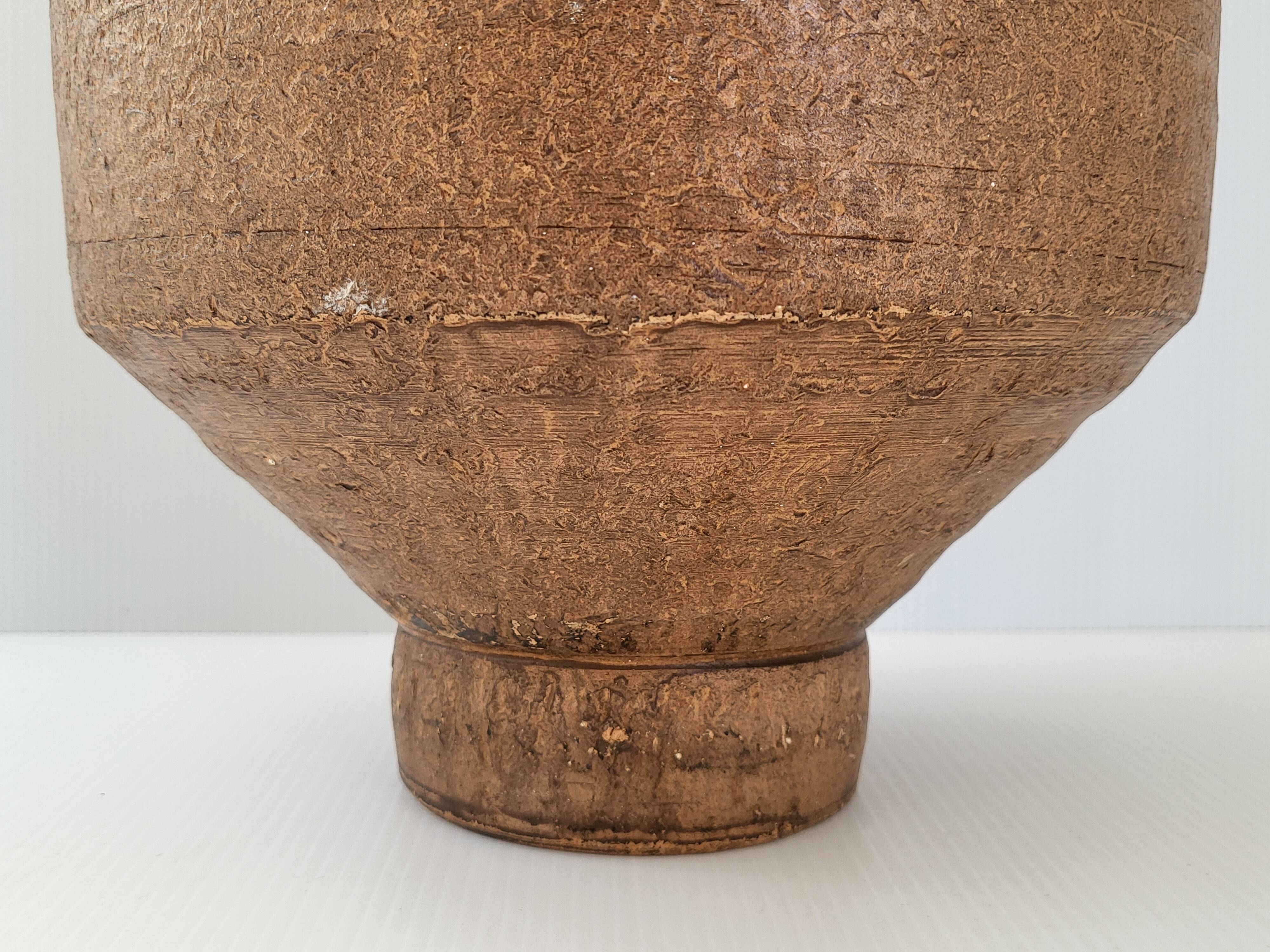Vintage terracotta amphora vase 1960