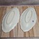 2 iron earth dishes Clairefontaine model Lys black antique