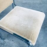 Italian Hollywood Regency Style Modernist Dining Chairs, 1970s, Set of 6