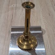 Antique Candle Holder Brass Push Candle 19th Century Vintage Chandelier