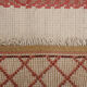 Tapis crème symétrique rouge 70x175cm