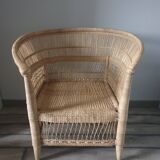 Wicker armchair