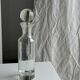 Small ribbed glass carafe, large round cap