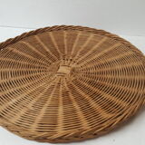 Woven wicker tray