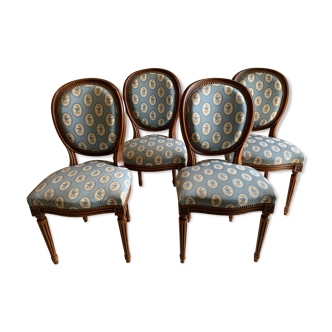Louis XVI medallion chairs