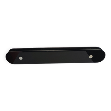 Large format solid glass vintage door handle