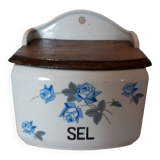 Vintage wall salt box
