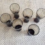Series of 6 glasses