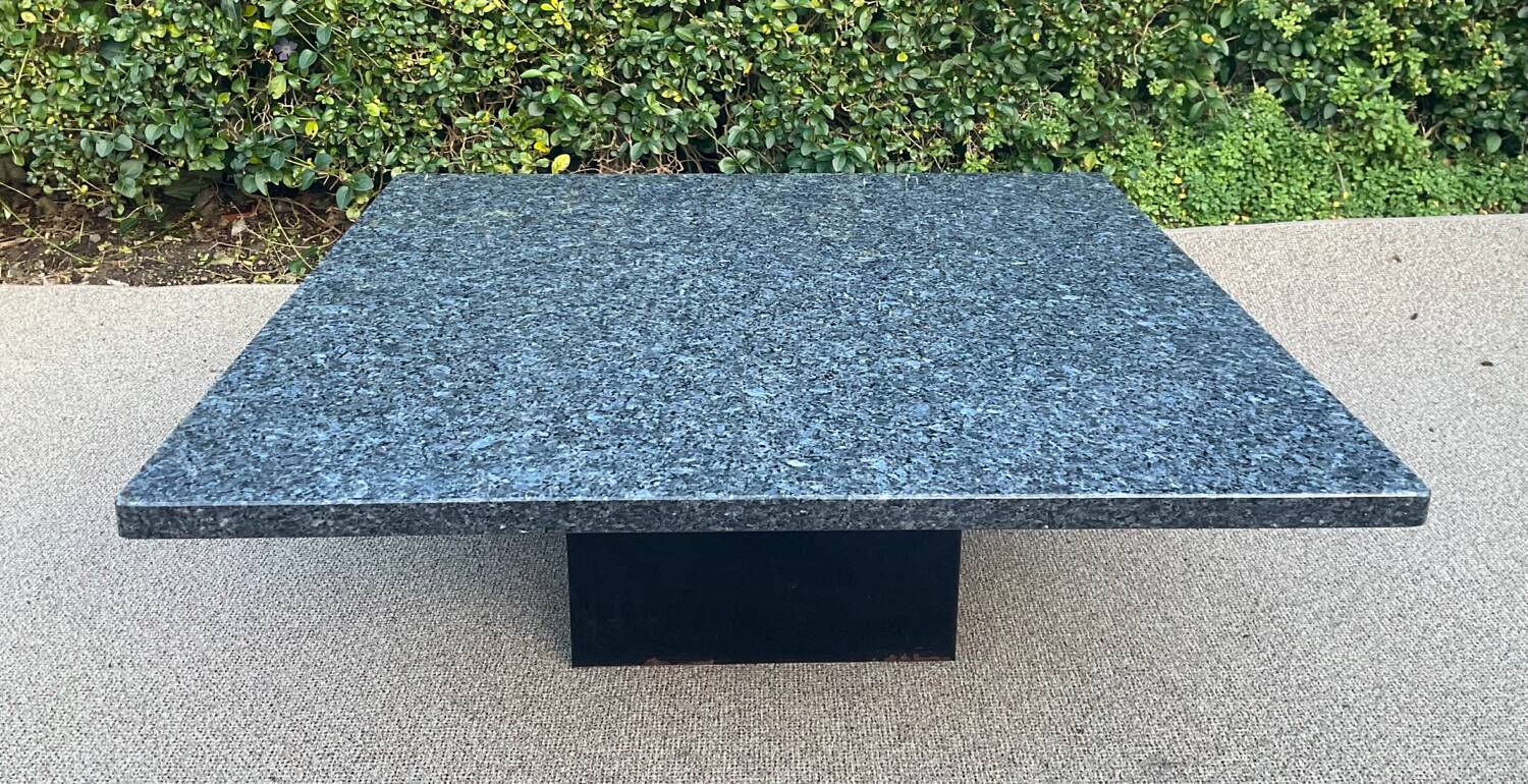 Vintage granite coffee table