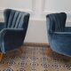 Superb pair Wing chair years 50 club chairs.