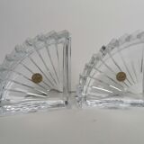 Bookends in crystal art deco style
