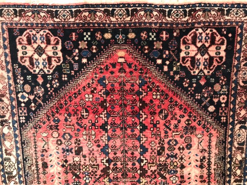 Abadeh rug Persian hand made vintage