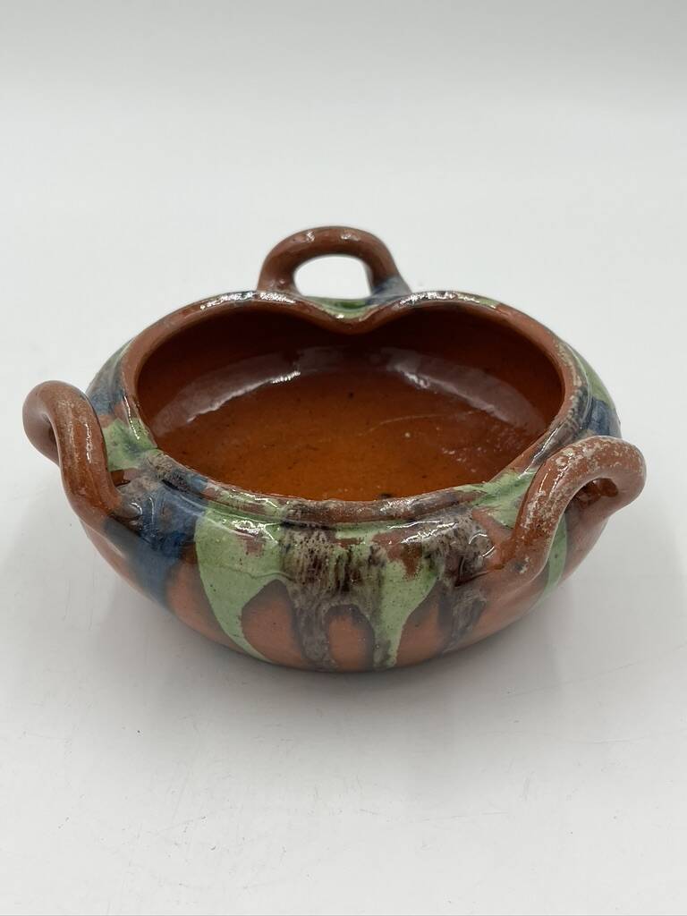 Set of 4 Flemish art nouveau stoneware