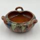 Set of 4 Flemish art nouveau stoneware