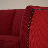 Art Deco three-seater canapé by a Danish cabinetmaker, Flemming Lassen style, 1940s.