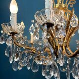 Large crystal chandelier, Italy, 1950s