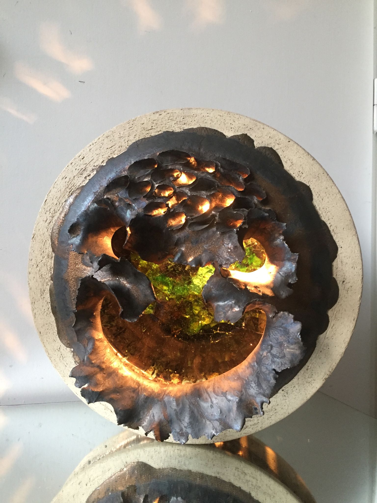 Ceramic wall lamp by Githa Heske