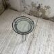 50s metal and glass nesting coffee tables
