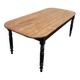 Louis Philippe style oval patinated bistro farm table - 1m90