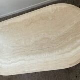 Table basse en travertin années 70