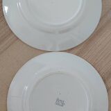 Set of two serving plates from Creil and Montereau