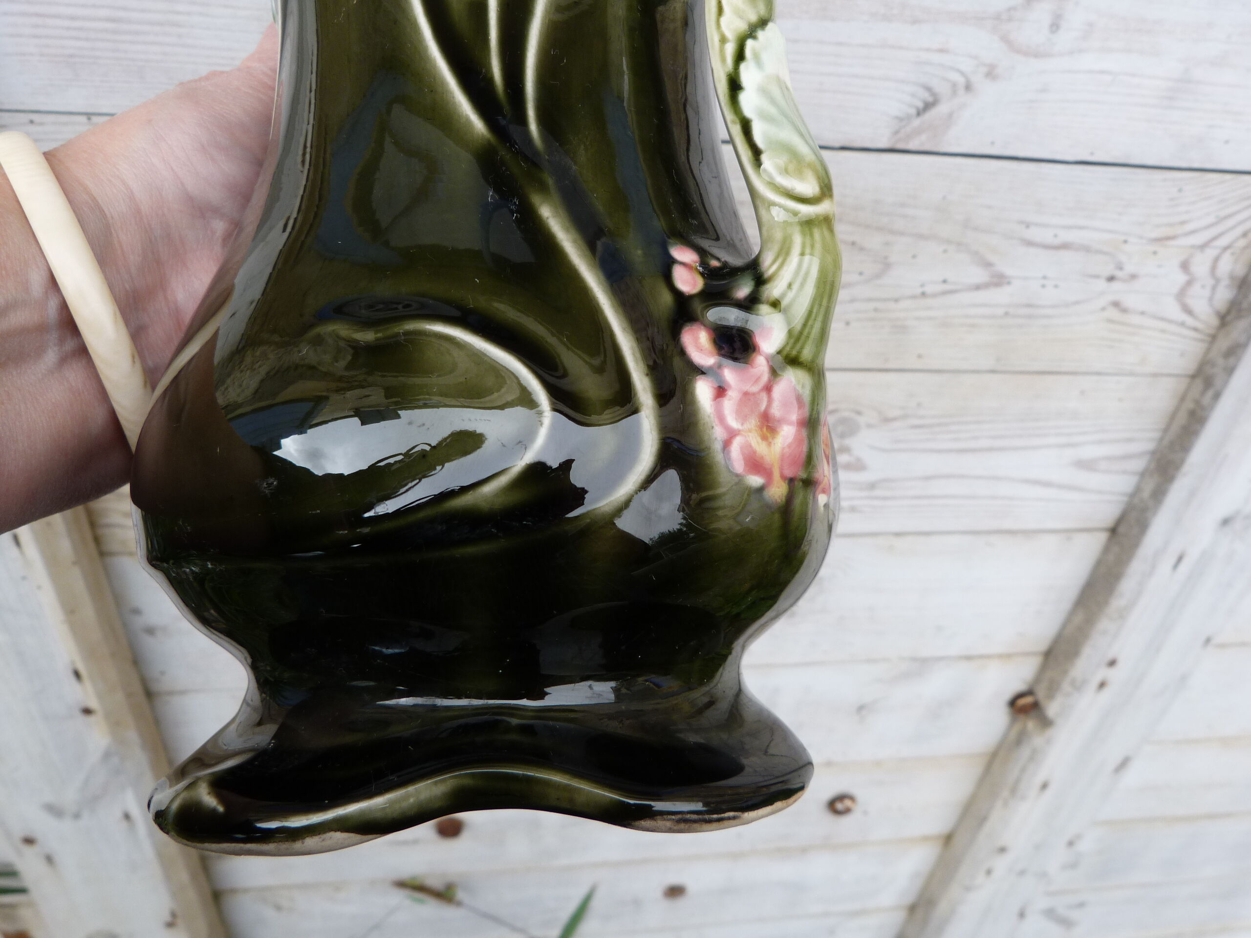 Vase Art nouveau en barbotine De Bruyn Fives Lille