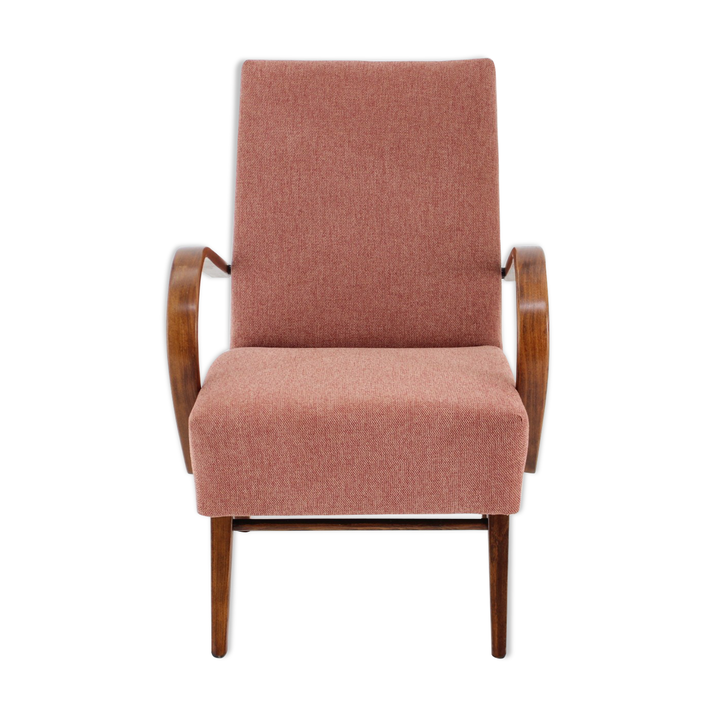 1960s Beech Armchair by Jaroslav Smidek for  TON, Czechoslovakia