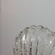Vintage Murano craquelee glass chrome wall lamp