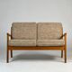 Danish teak 2-seater sofa couch Ole Wanscher vintage mid-century