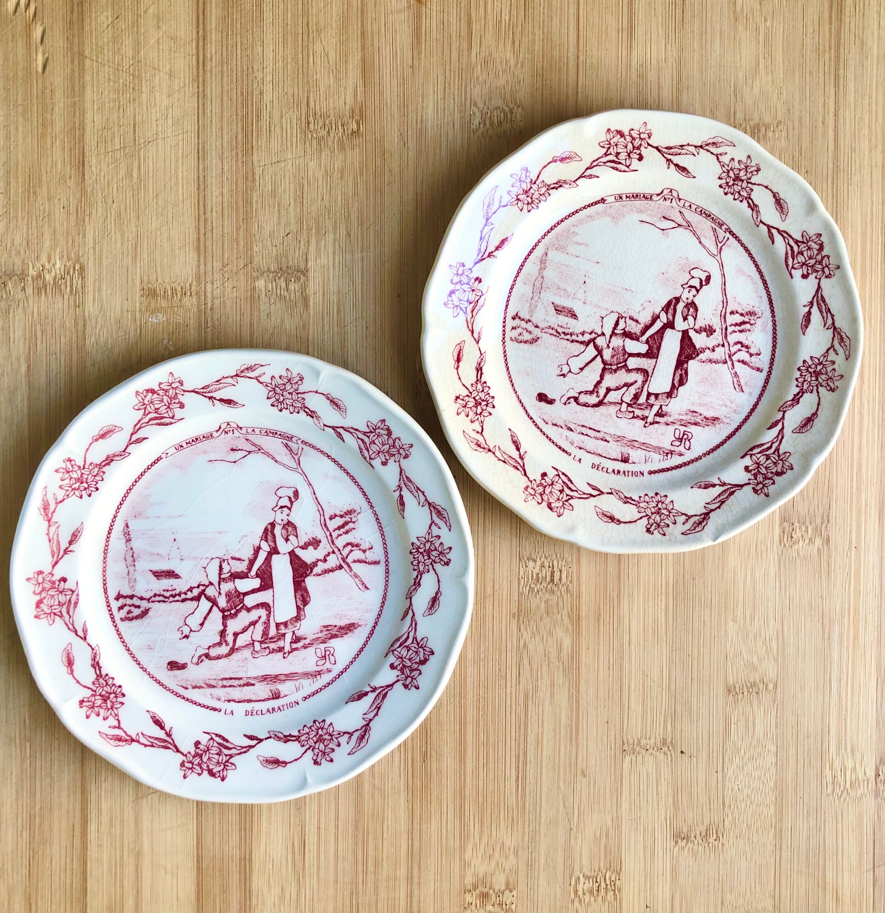Plates 70's Gien for YR
