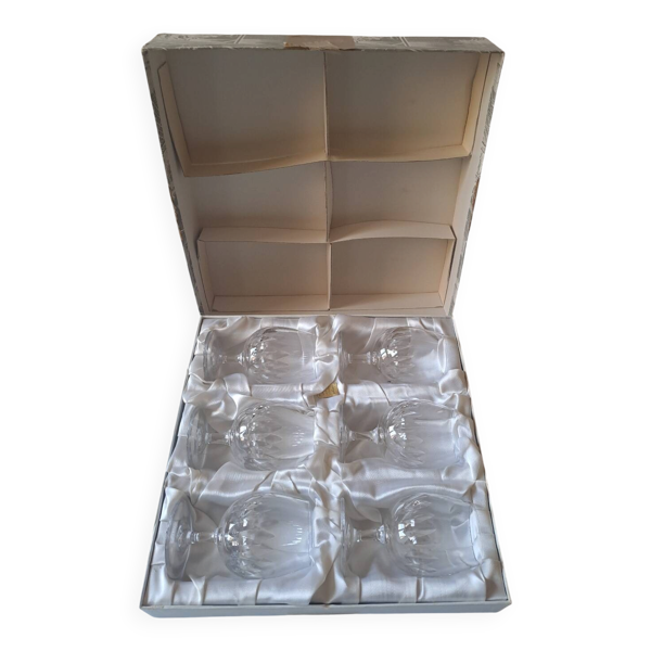 6 verres à cognac Bayel cristallerie Royale de Champagne