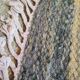 Green Scandinavian kilim carpet