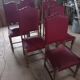 6 vintage oak chairs