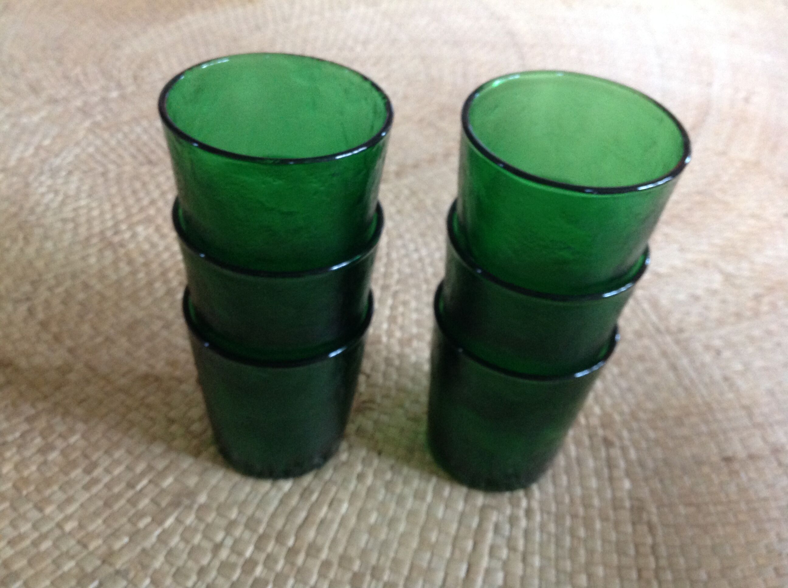 Série de 6 verres vintage