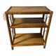 Wood and rattan shelf, 1960s