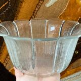 Saladier en verre vintage