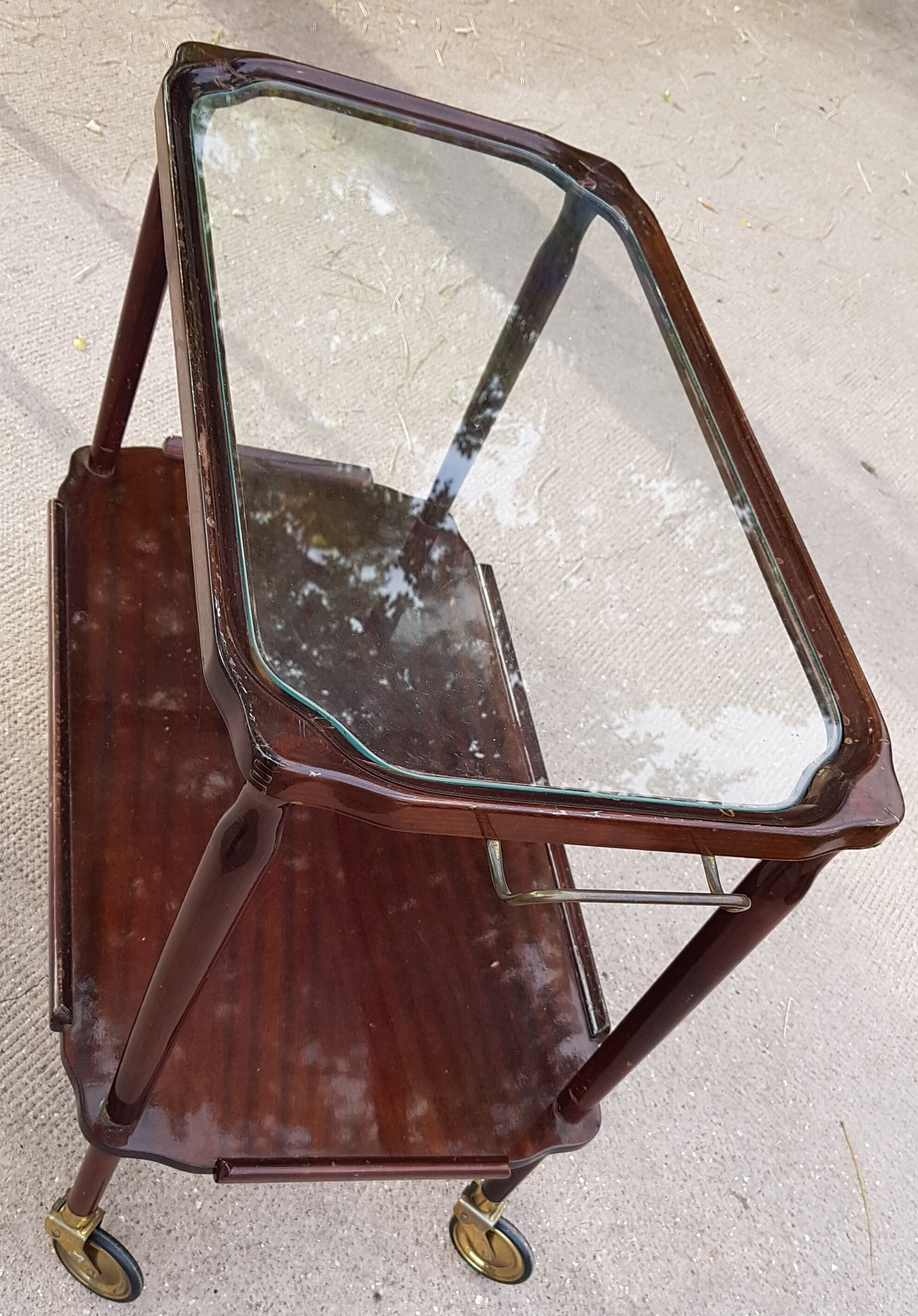 Desserte table sur roulettes vintage 2 plateaux