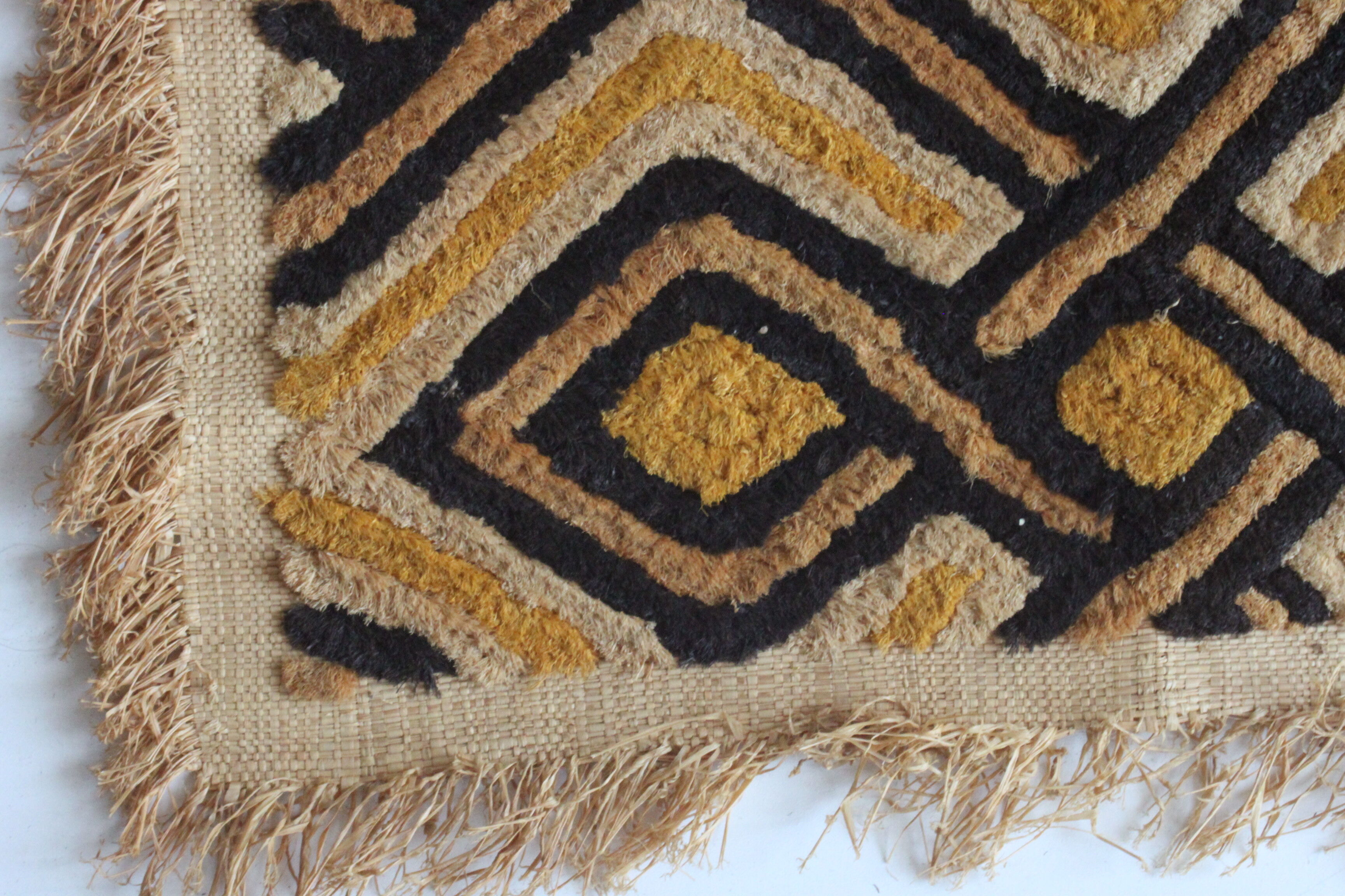 Shoowa rug, velours du Kasaï, Congo 1960s.