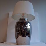 Large vintage lamp Faiencerie de Charolles