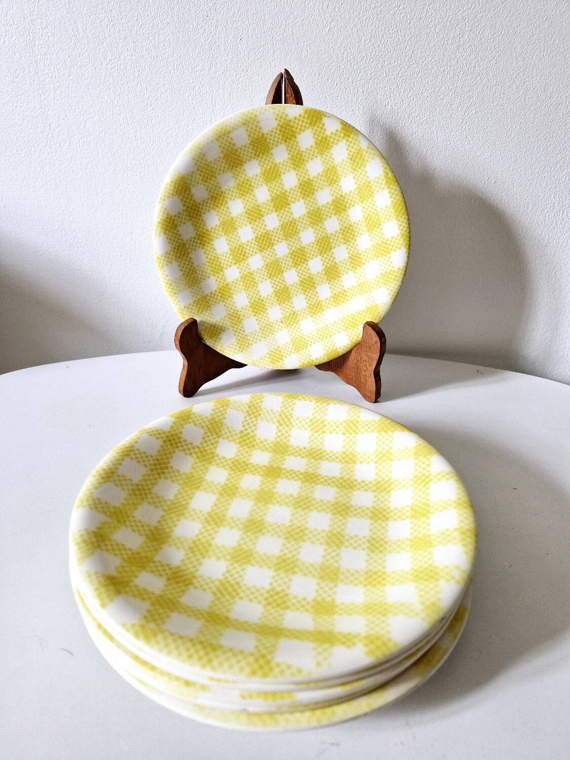 6 dessert plates Salins model Raphaël from the 1950s