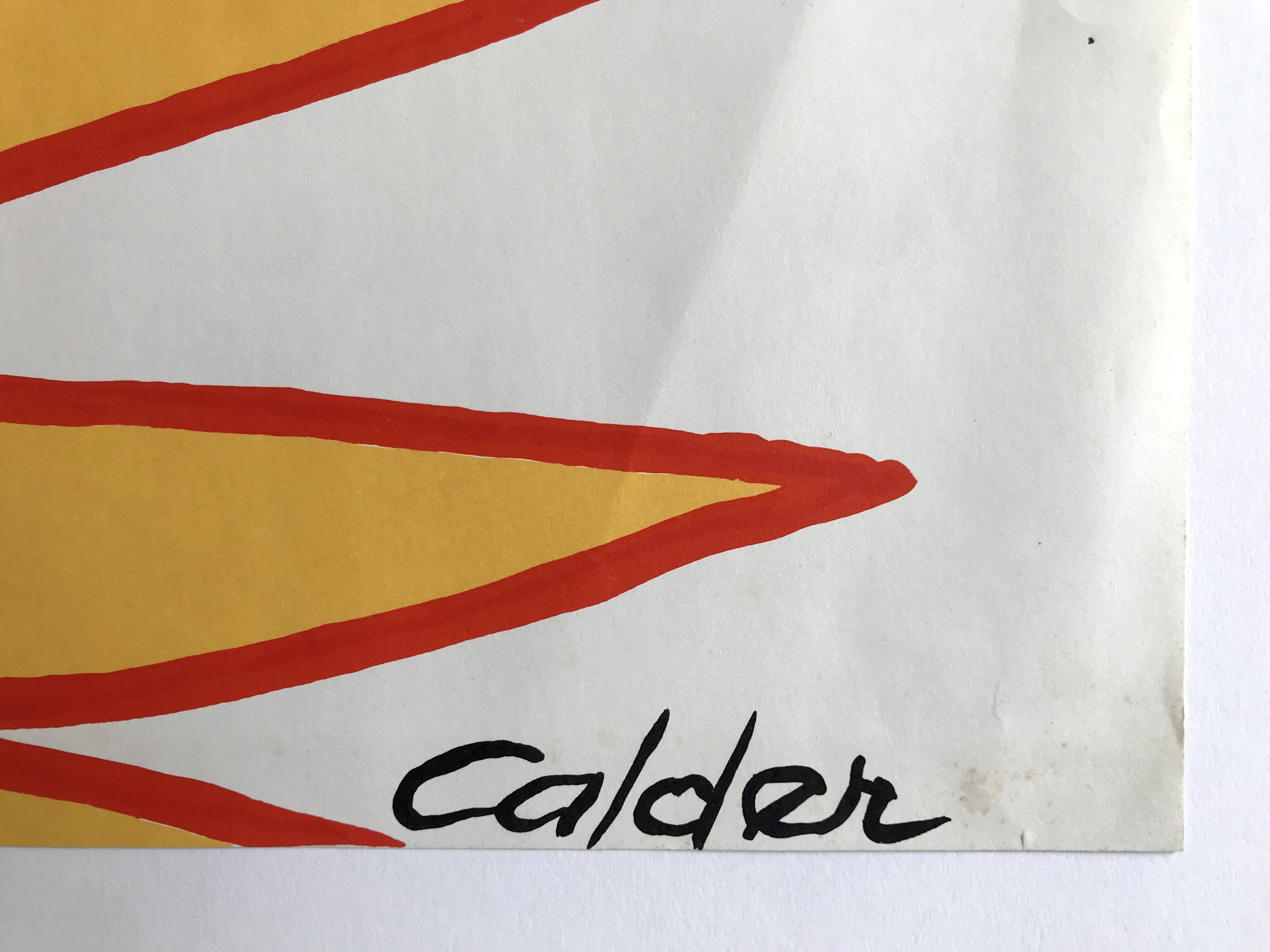 Original lithograph signed Alexander Calder, Pleasures of the Neophyte, 1976