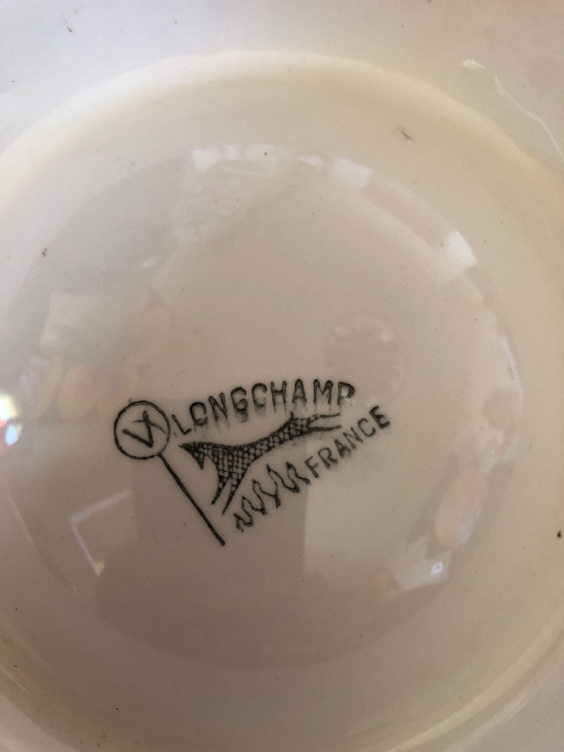 Longchamp France blue gypsy ashtray