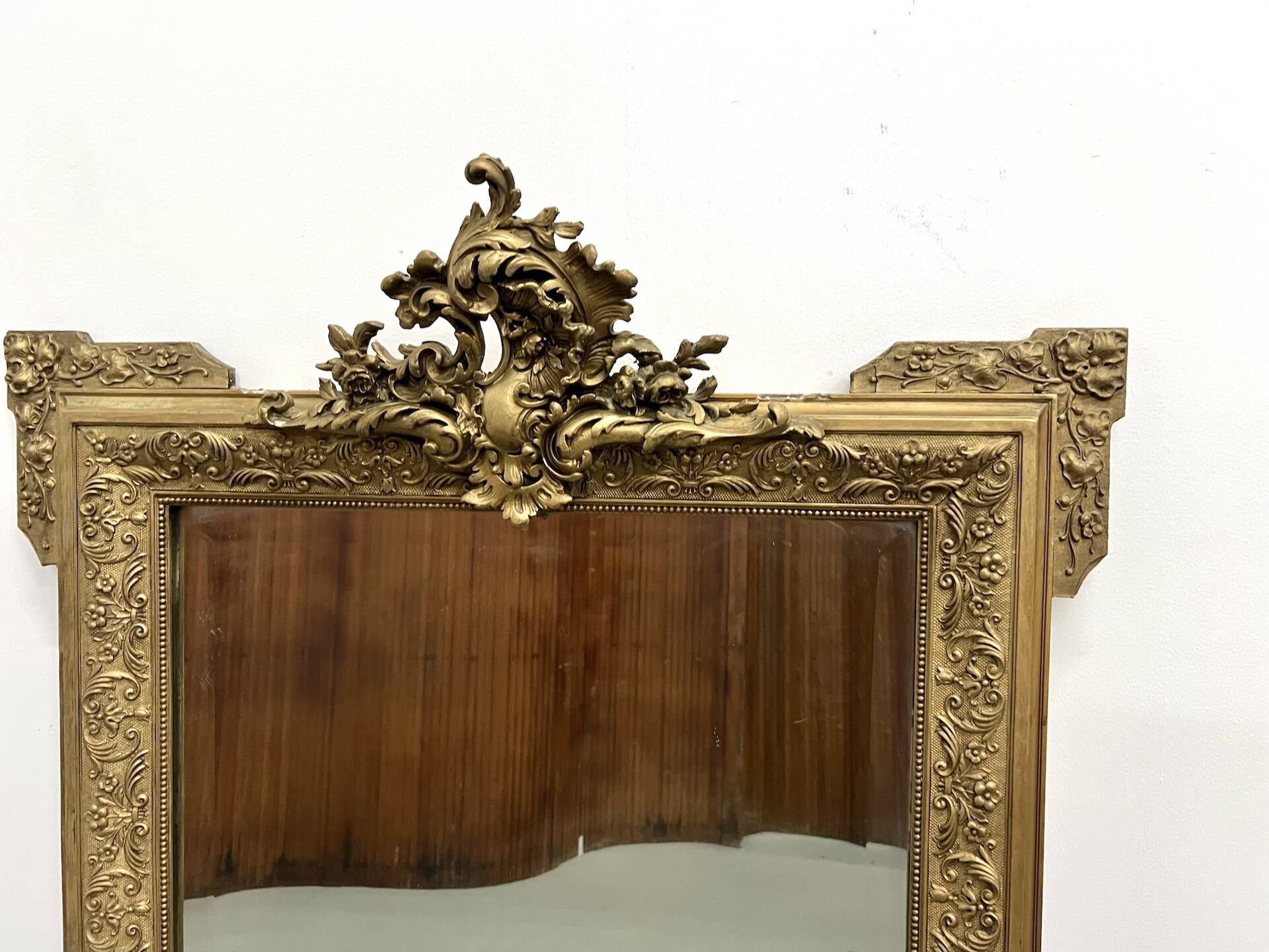 Napoleon III "rocaille" mercury mirror