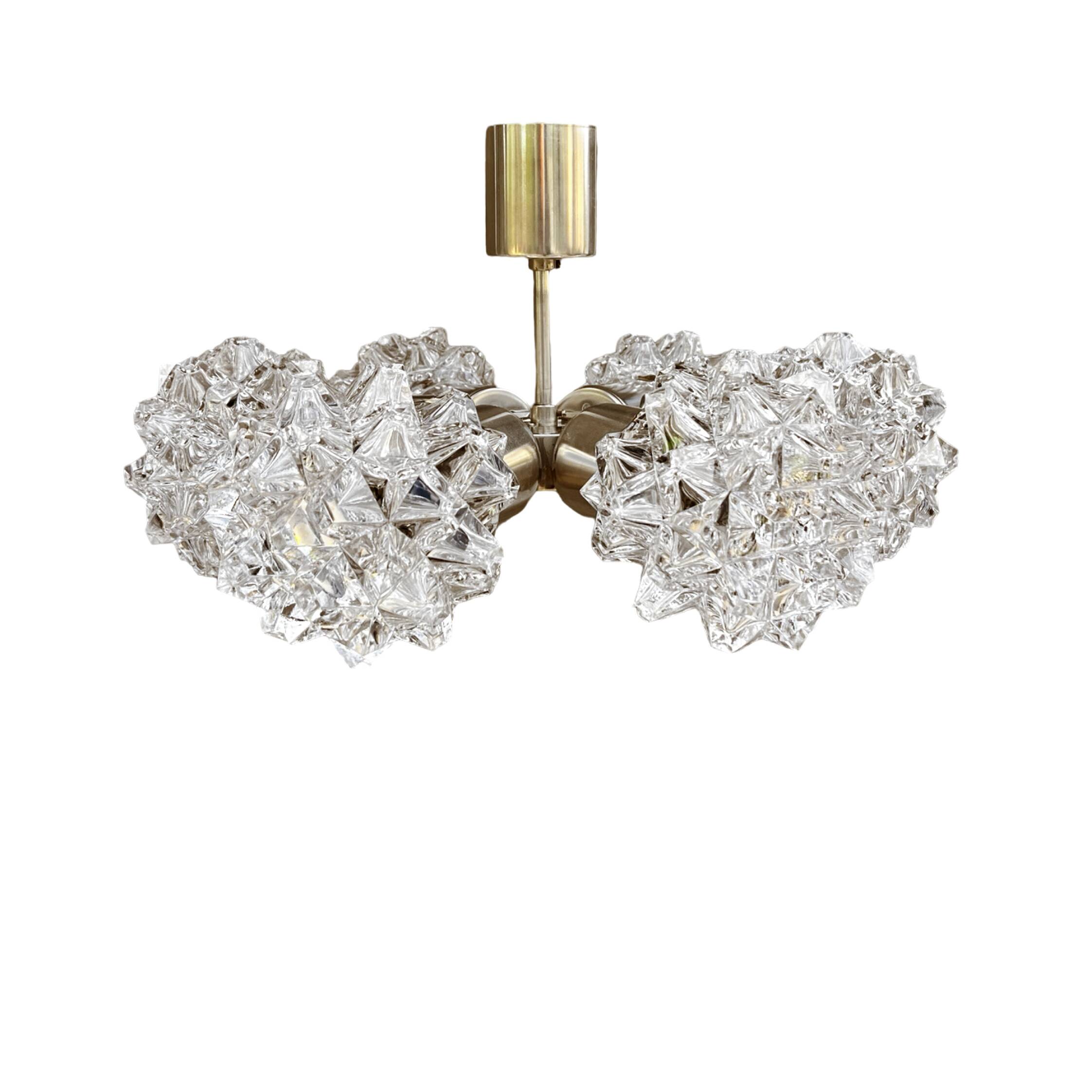 Sputnik chandelier, Kamenicky Senov, Czechoslovakia, 1970s.